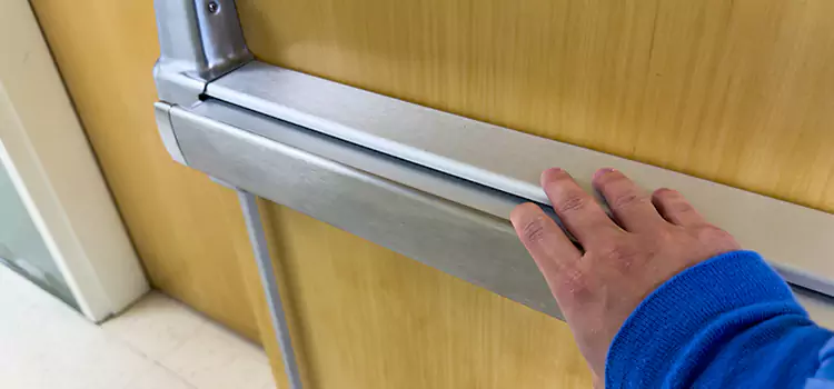 Installing a Push Bar on a Door Apex